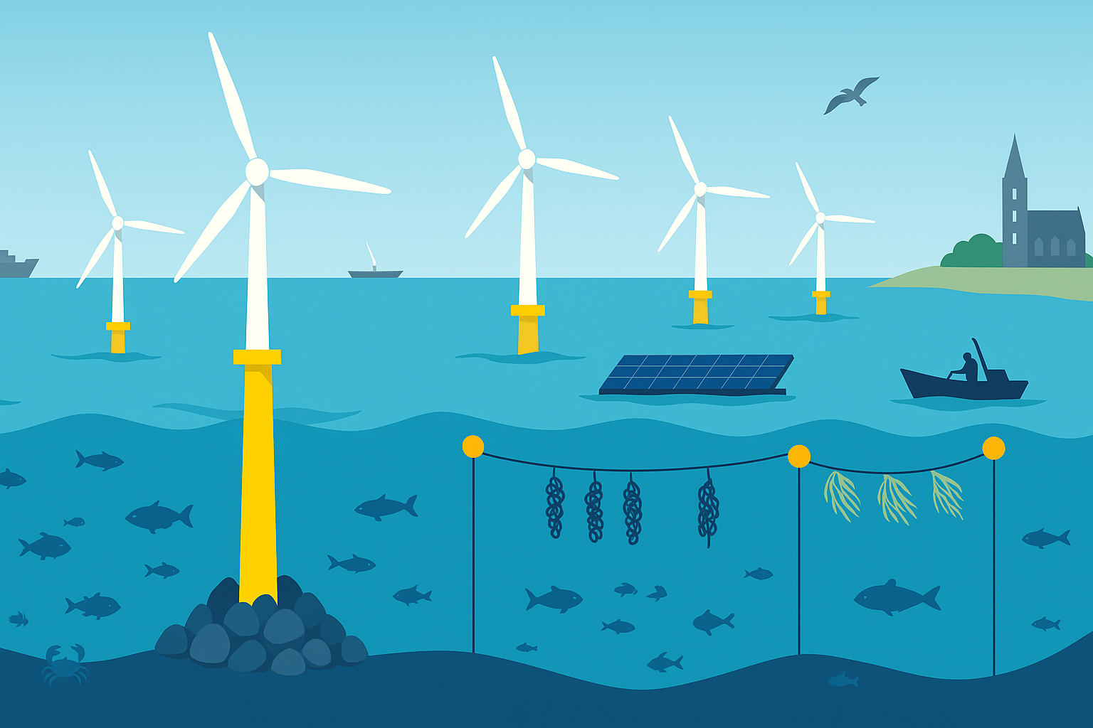 Multi-use scenarios for offshore wind farms: research article highlights opportunities and challenges